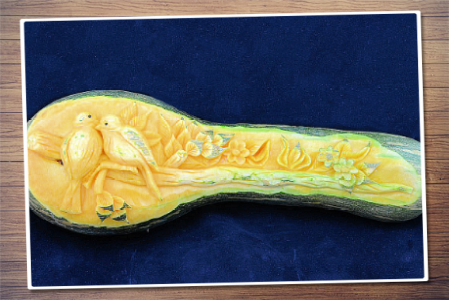 Zucca scolpita