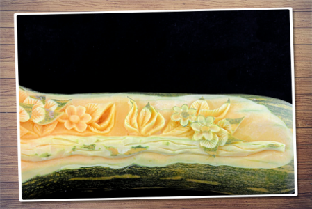 Zucca scolpita